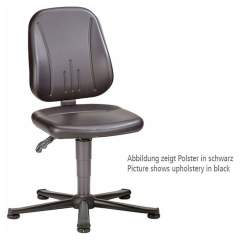 Bimos 9650E-2571. ESD Chair Unitec 1 with glider, imitation leather black