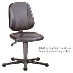 Bimos 9650E-9803. ESD Chair Unitec 1 with glider, fabric Duotec ESD red