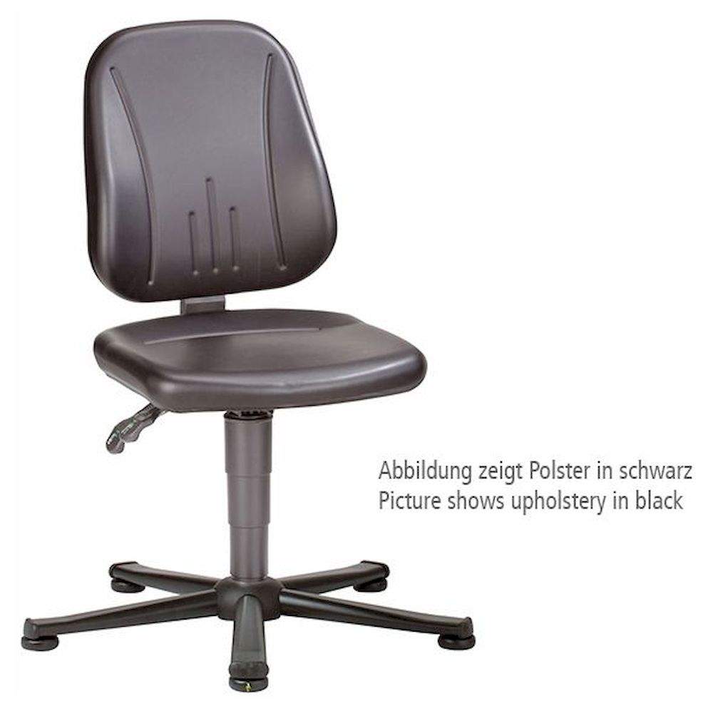 Bimos 9650E-9811. ESD Stuhl Unitec 1 mit Gleiter, Stoff Duotec ESD grau