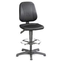 Bimos 9651-CI01. Work chair Unitec 3, with glider and foot ring, fabric upholstery black