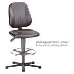 Bimos 9651E-2571. ESD chair Unitec 3, with glider and foot ring, imitation leather black