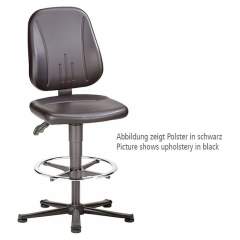 Bimos 9651E-9801. ESD chair Unitec 3, with glider and foot ring, ESD fabric Duotec black