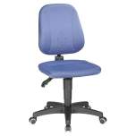 Bimos 9653-CI02. Unitec 2 work chair with castors, blue fabric