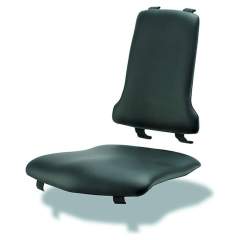 Bimos 9876E-2571. ESD Sintec interchangeable upholstery, with lumbar support imitation leather black