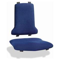 Bimos 9876E-9802. ESD Sintec interchangeable upholstery, with lumbar support Fabric Duotec blue