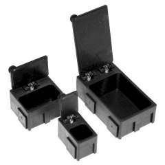 .SMD small parts container, 16x28x19 mm, black