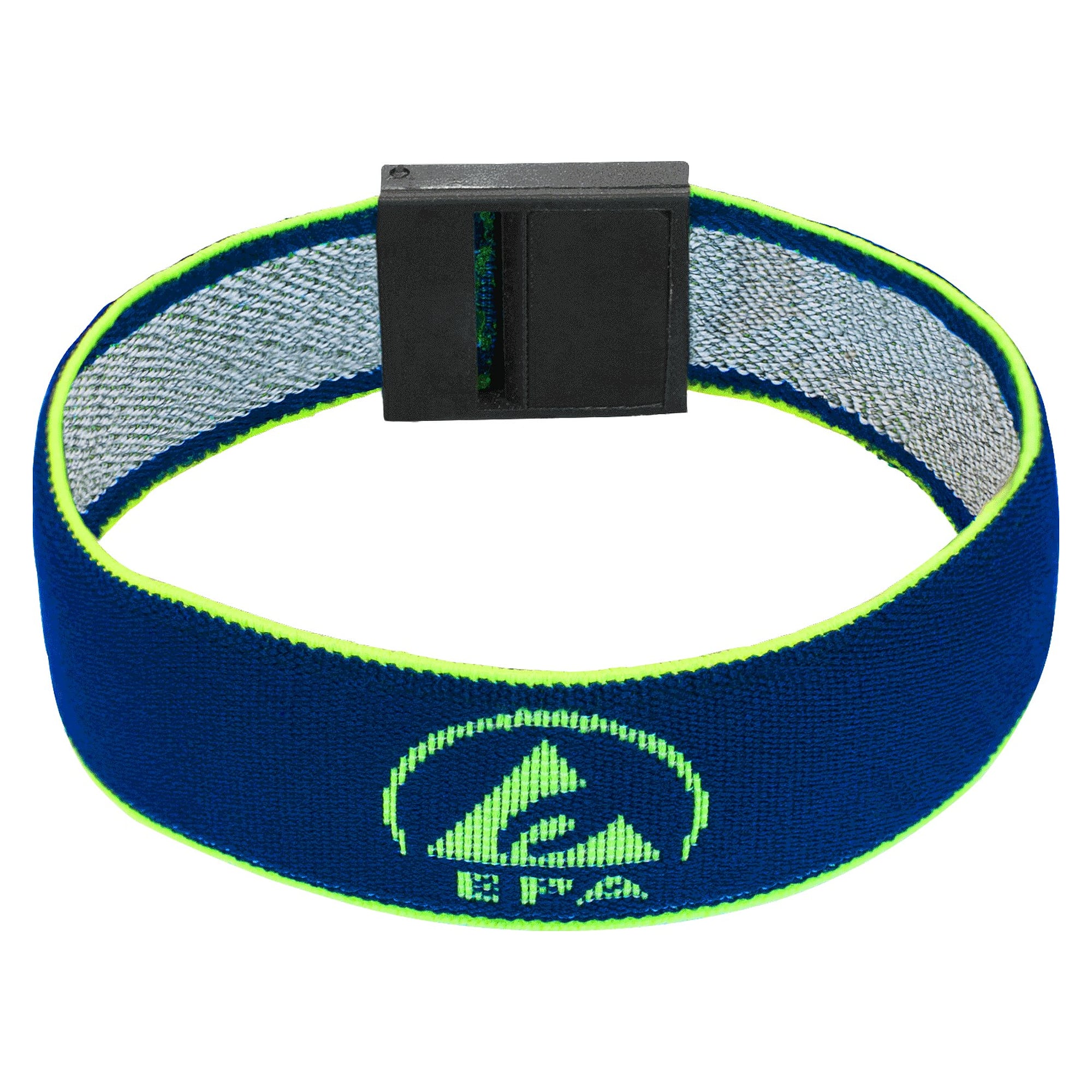 BJZ textile ESD wrist strap blue, adjustable, 10.3 mm stud, with ESD logo - A1-ESD C-189-145-N-103-L