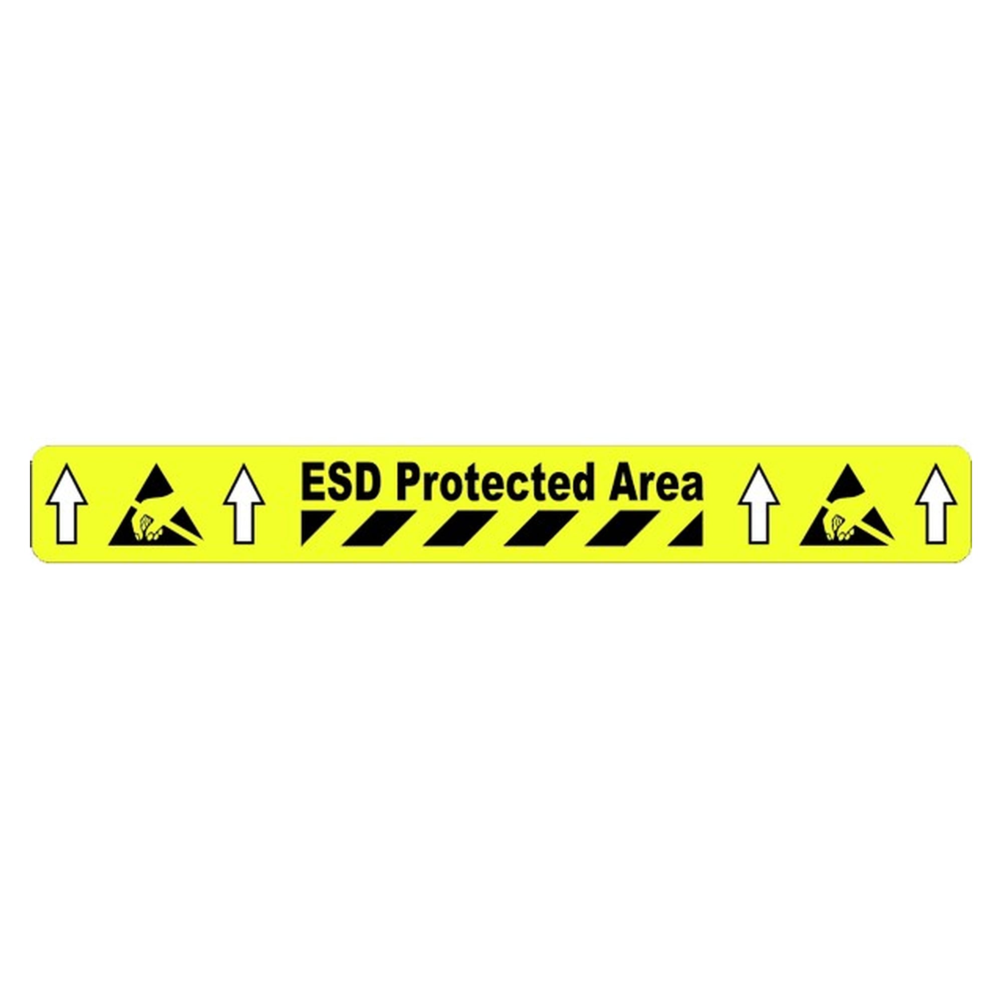 Bodenmarkierungsstreifen ESD Protected Area, Antirutsch-PVC, 75 mm x 600 mm - A1-ESD C-216-32604-A75