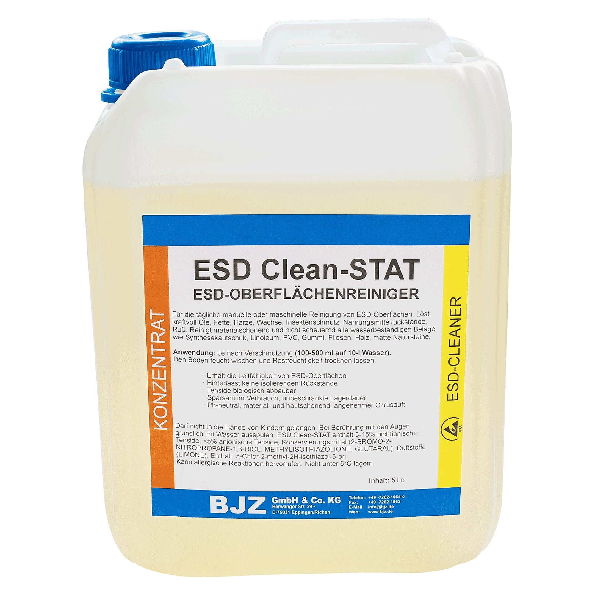 ESD surface cleaner Clean-STAT concentrate, 5 l - A1-ESD C-221-64572