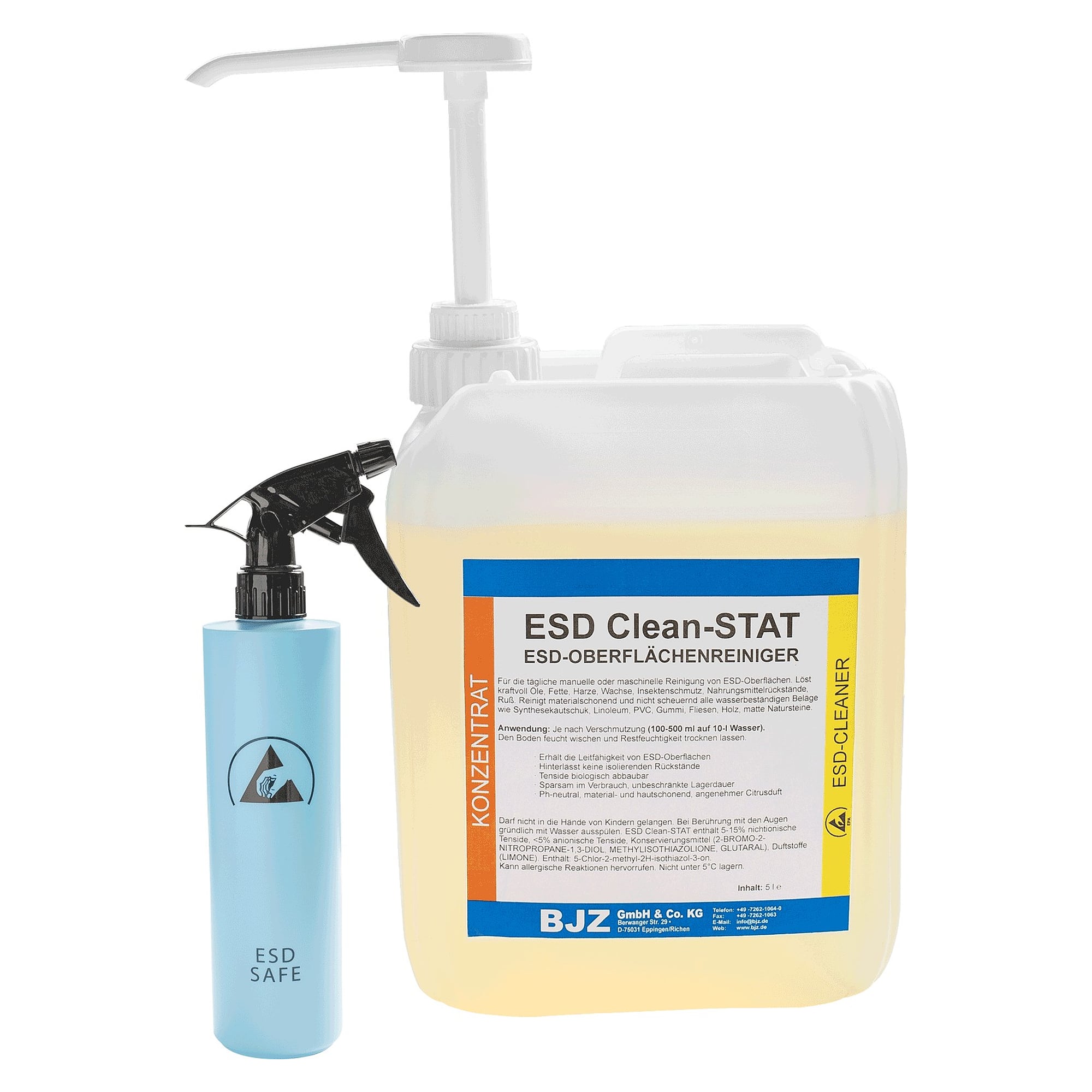 Kit de nettoyage ESD Clean-STAT avec pompe doseuse et flacon pulvérisateur - A1-ESD C-221-64574