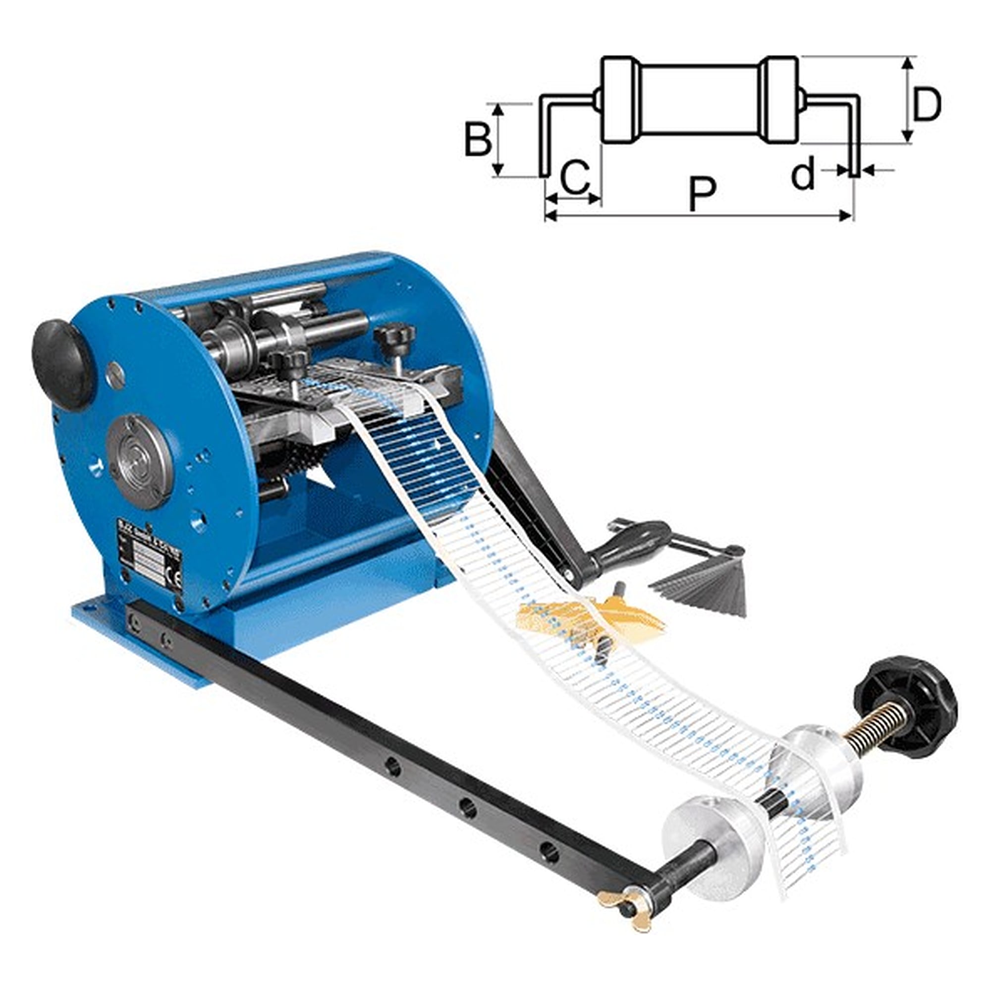 Machine de préparation TP-80S pour coupe et cintrage horizontal de composants axiaux