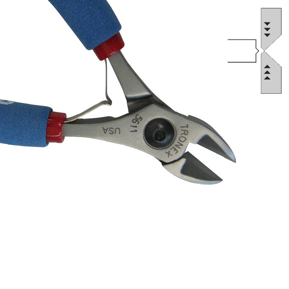 TRONEX ESD Side Cutter 5612 extra wide oval relief head
