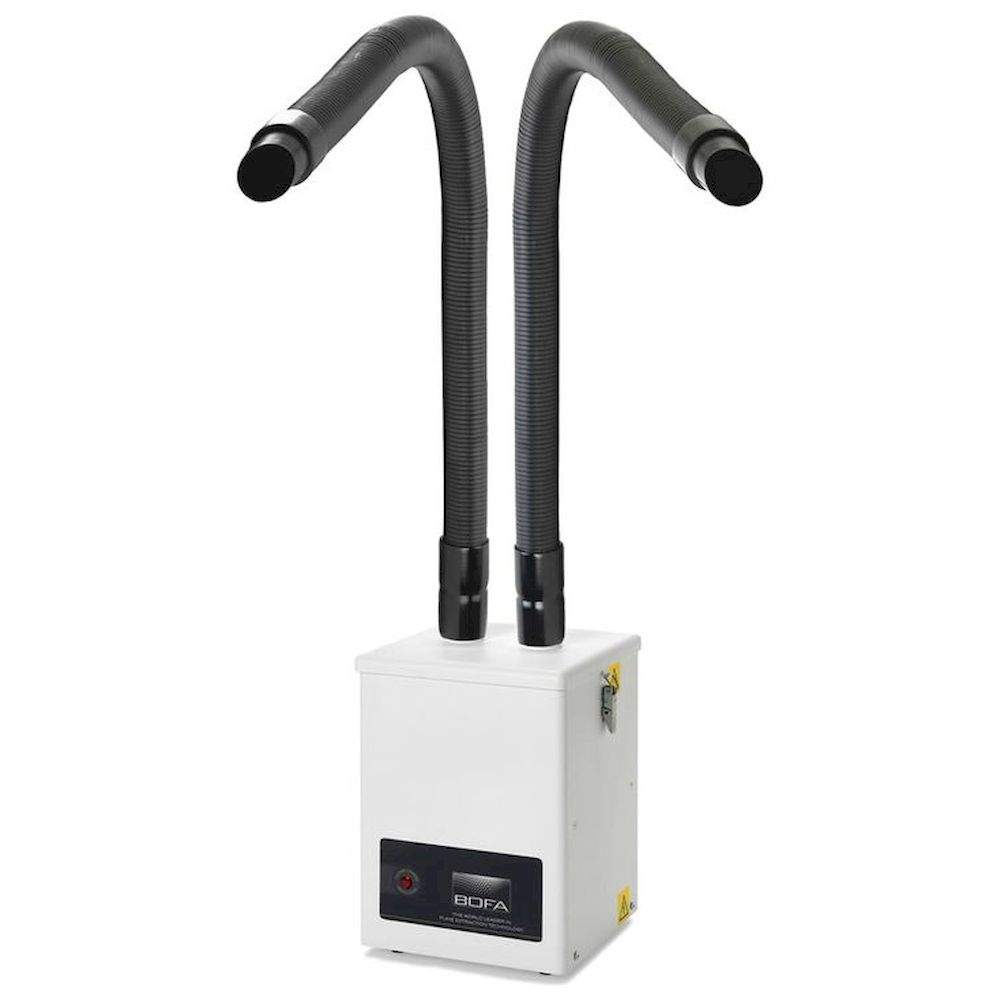 Donaldson BOFA 10851596-1209. V250 Solder fume extraction unit, 2 extraction arms, 230 V, 50 Hz