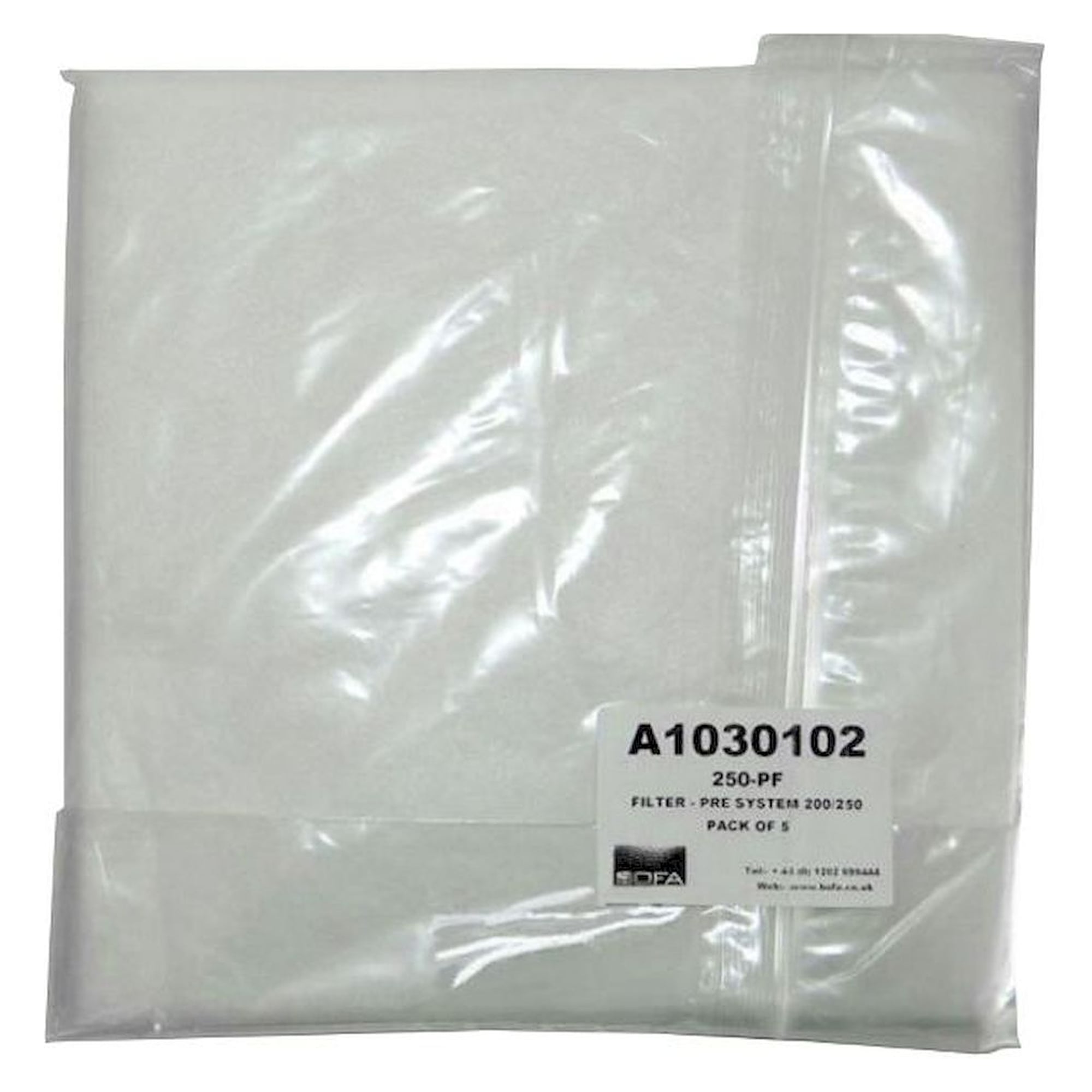 Donaldson Bofa 1UA1030102. Vorfilter für V200/250, 5 Stück, für WLA 250