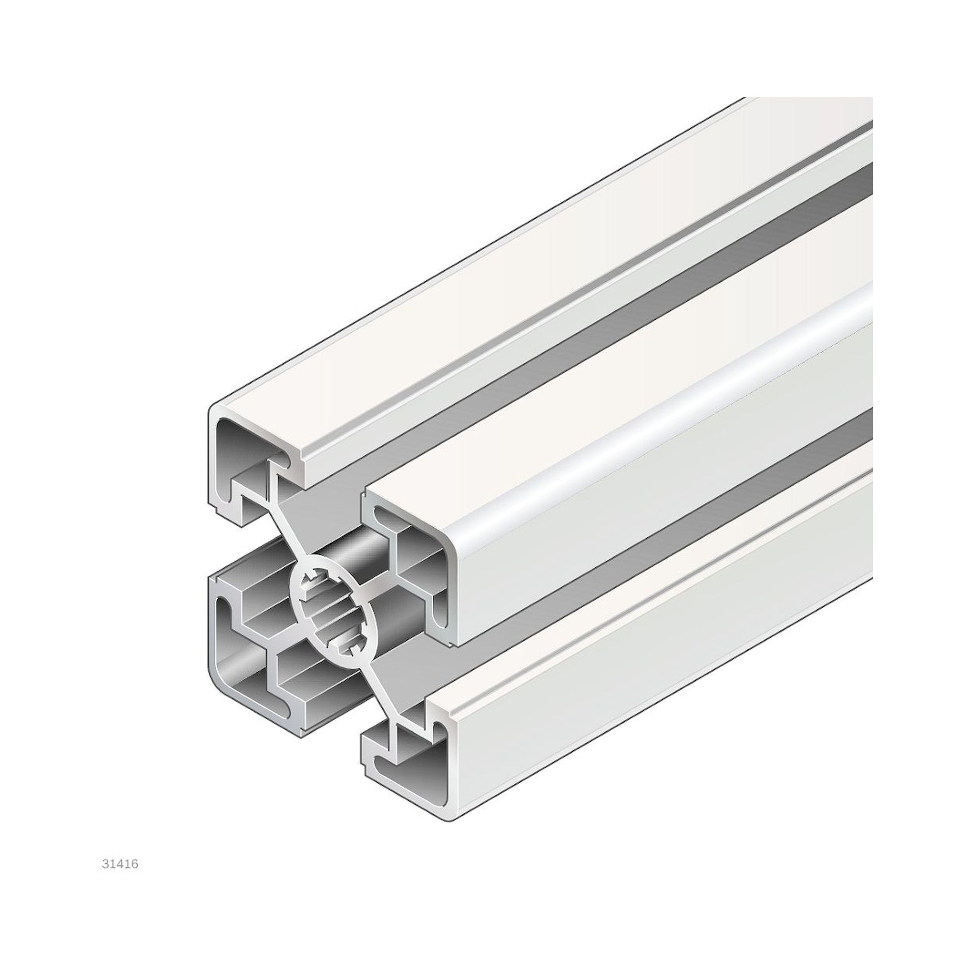 Bosch Rexroth 3842517200. Strut profile 45X45L R 20X5600MM