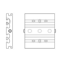 Bosch Rexroth R037520010. Verbindungsplatte CKK 9-70 BG