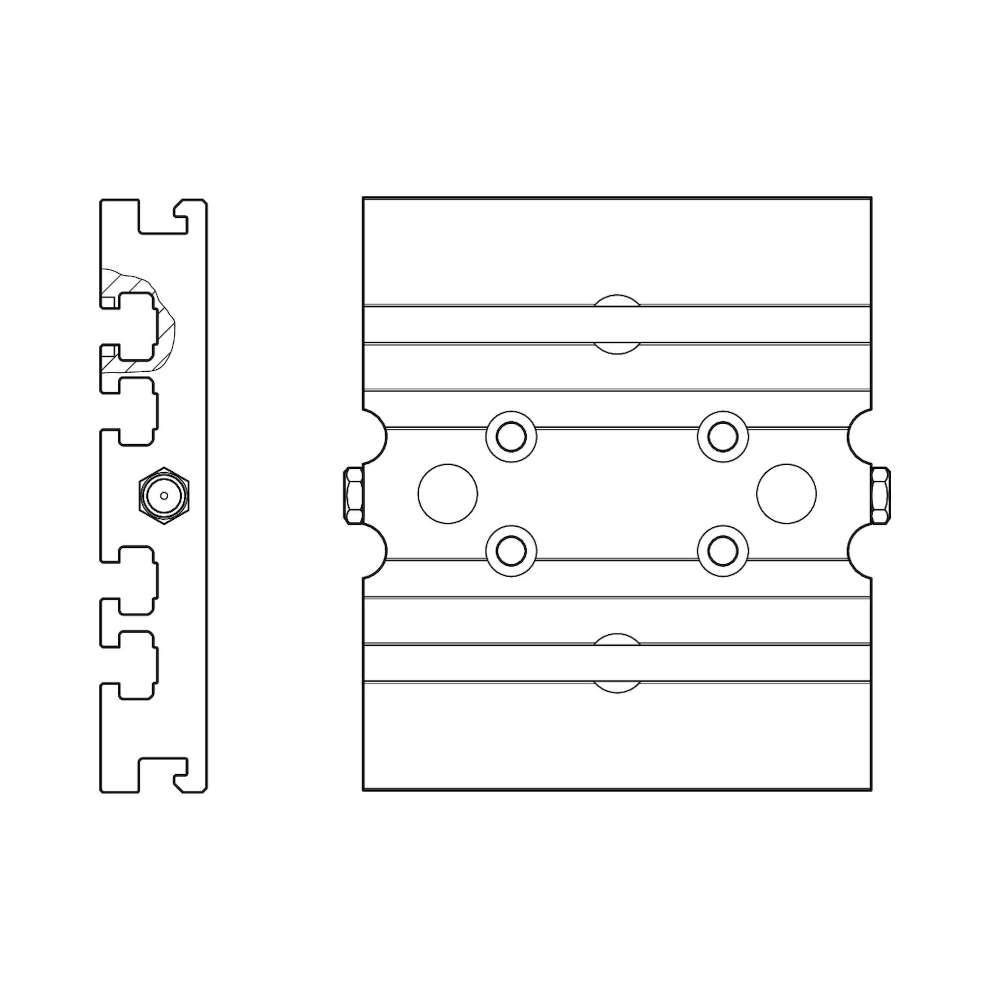 Bosch Rexroth R037520011. Verbindungsplatte CKR 9-70 BG