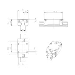 Bosch Rexroth R162912031. Kugelwagen CS KWD-015-SNS-C1-N-2 S