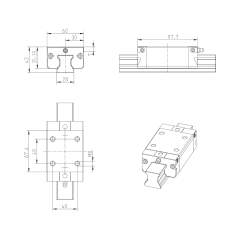 Bosch Rexroth R162972090. Kugelwagen CS KWD-030-SNS-C1-N-1 S