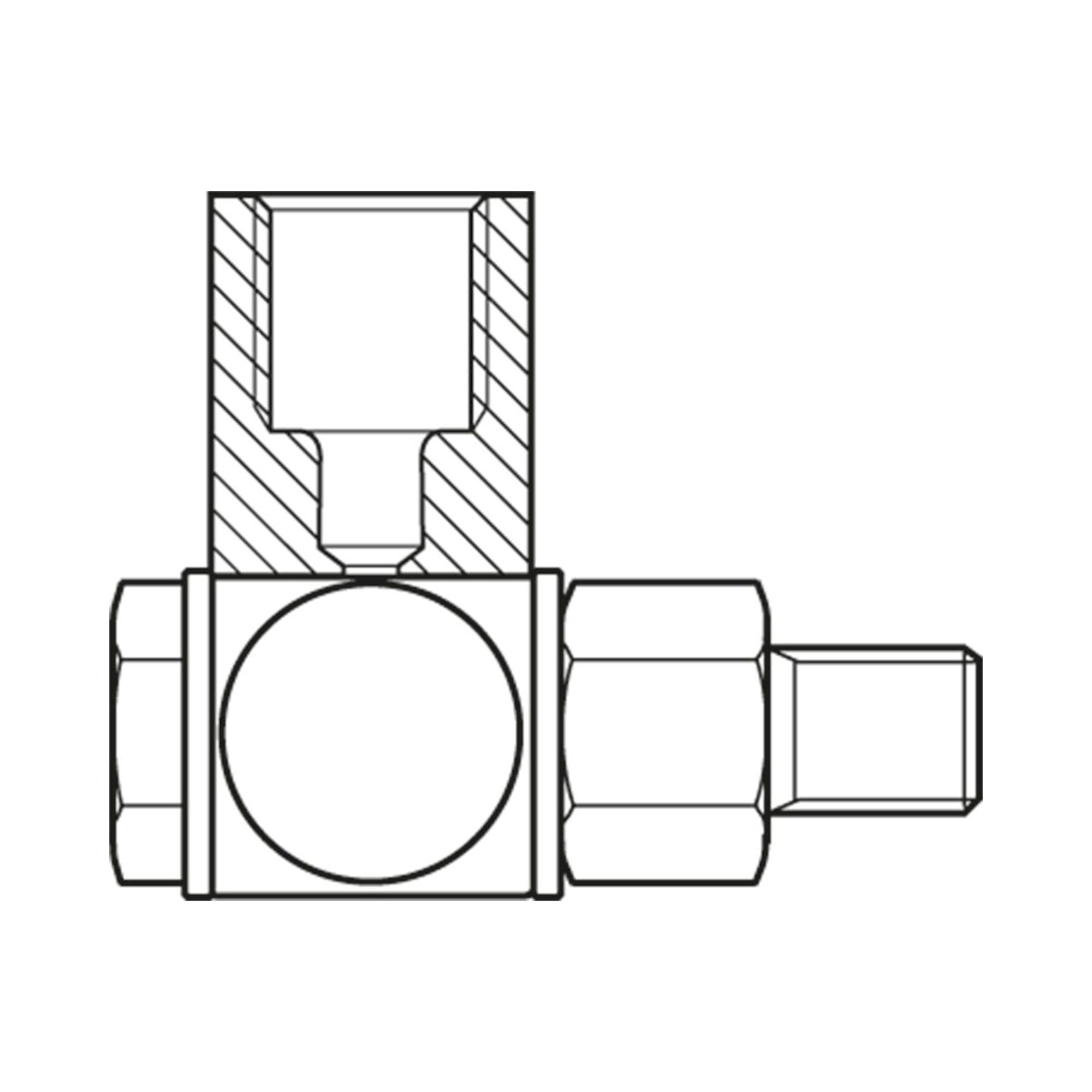 Bosch Rexroth R341706309. Schwenkverschraubg M6X16-M8X1-90DEG