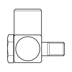 Bosch Rexroth R341706709. RACCORD BANJO M6X15-M8X1-90DEG