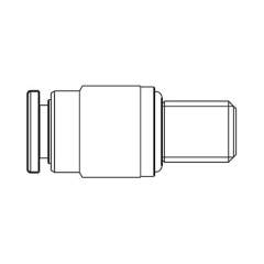Bosch Rexroth R341707409. Steckanschluss M5 - D3