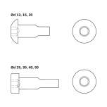Bosch Rexroth R342900801. VIS À TÊTE CYLINDRIQUE M4X8,45-10.9
