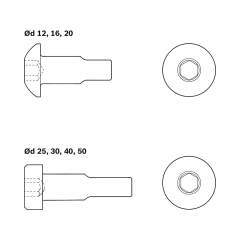 Bosch Rexroth R342900901. VIS À TÊTE CYLINDRIQUE M4X10,15