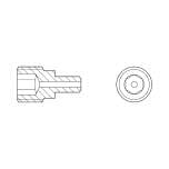 Bosch Rexroth R343201000. VIS CREUSE M8X1X10,5 - 45H