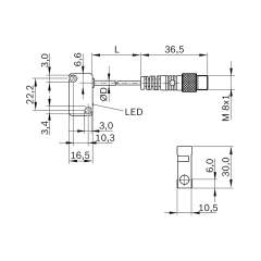 Bosch Rexroth R901420156. Naeherungsschalter BES517-398-NO-C-S49-&