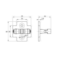 Bosch Rexroth R913047341. PLAQUE DE RETENUE 7000-99061-0000000