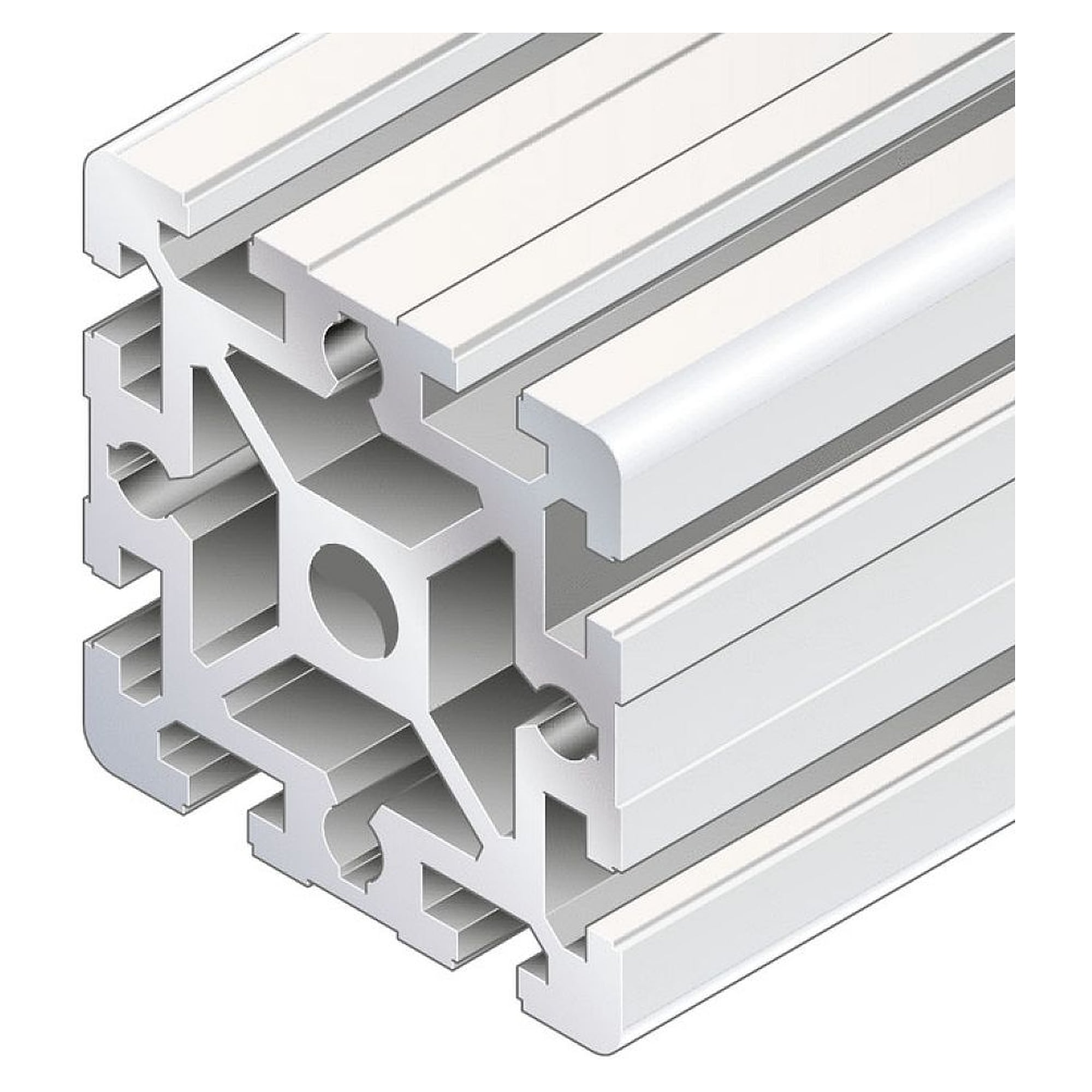 Strebenprofil 90x90 F2/-, 1000 mm, Aluminium eloxiert, 8 Nuten - Bosch Rexroth 3842990505-1000