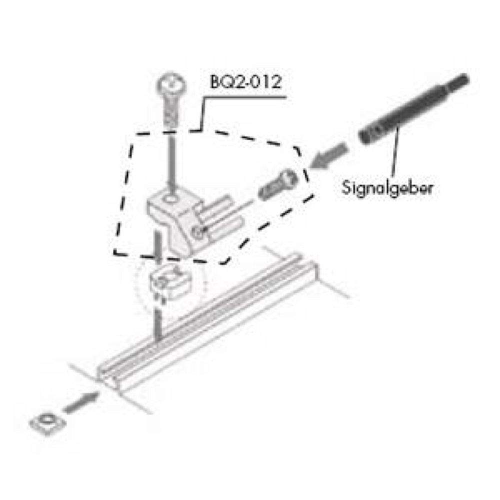 SMC BQ-2. BQ-2, Schienenmontage, Distanzstück (für Kolben-Ø 32 bis 160 mm)