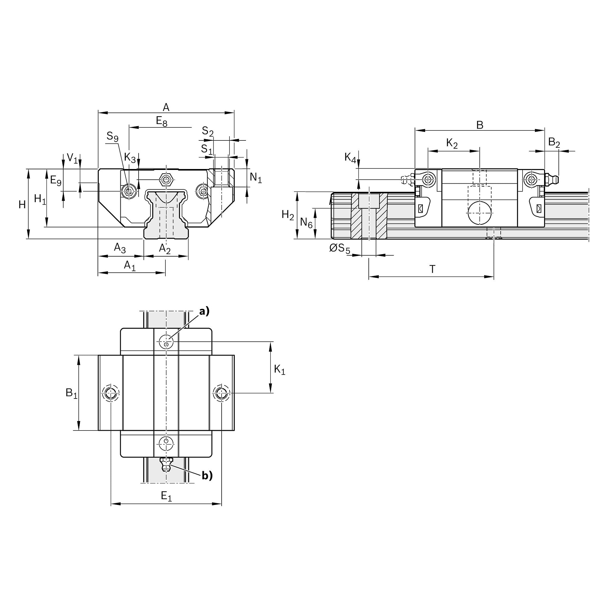Patin à billes KWD-015-FKS-C1-H-2 - Bosch Rexroth R20001130W