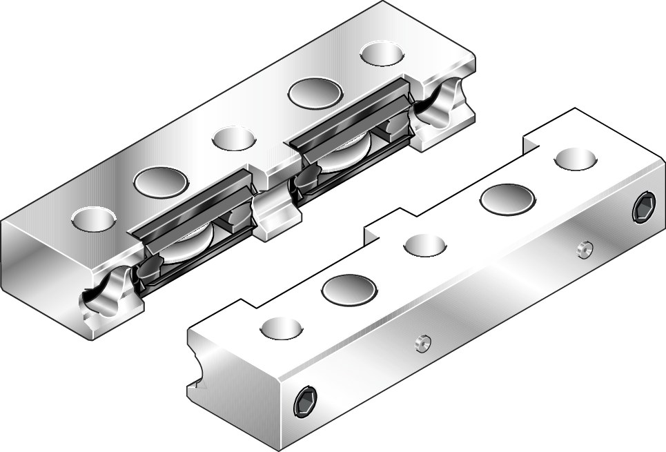 Cassette double à galets LWA-052-SNS-FH-E-0 - Bosch Rexroth R190425210