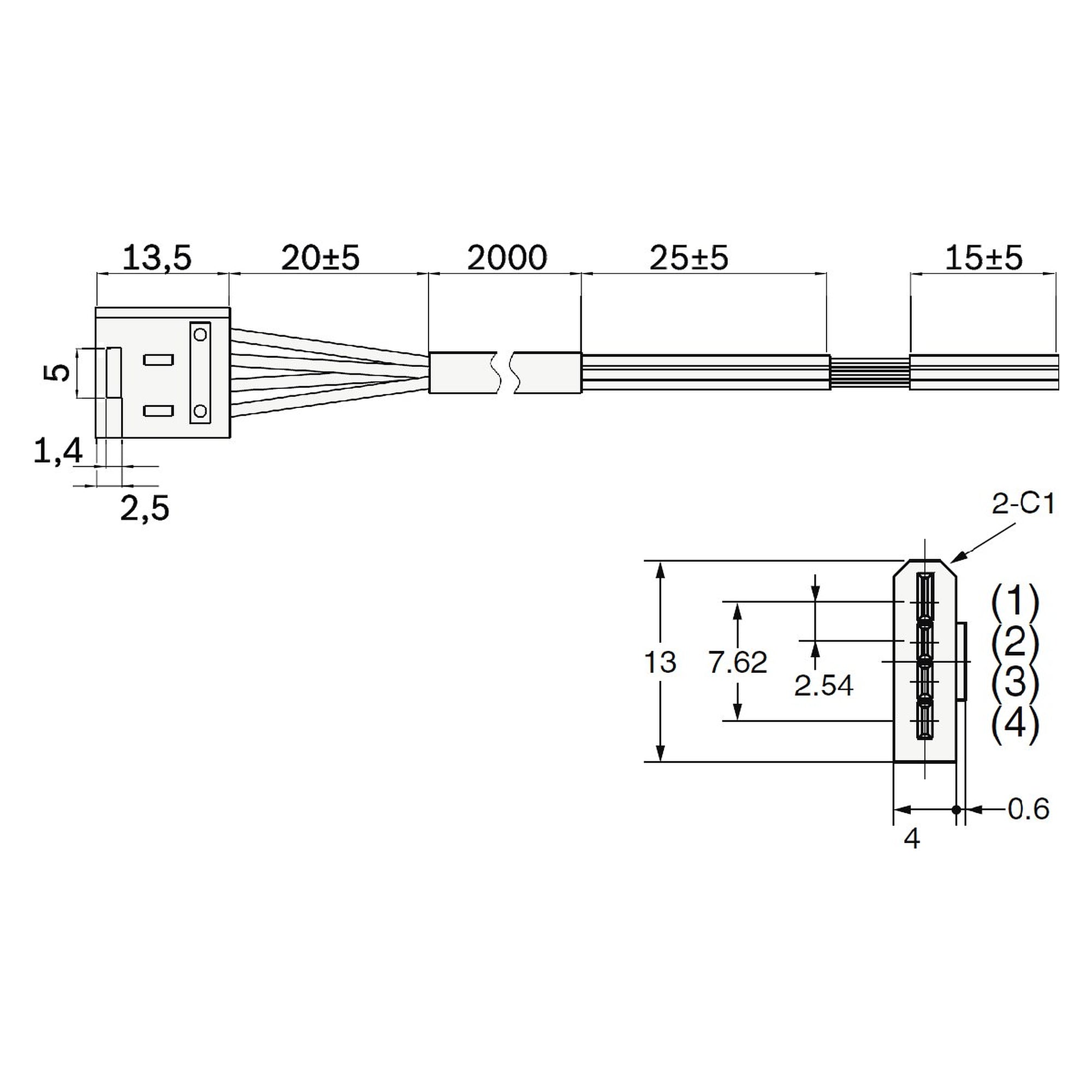 Verlaengergskabel EE-1010 2M - Bosch Rexroth R911388079