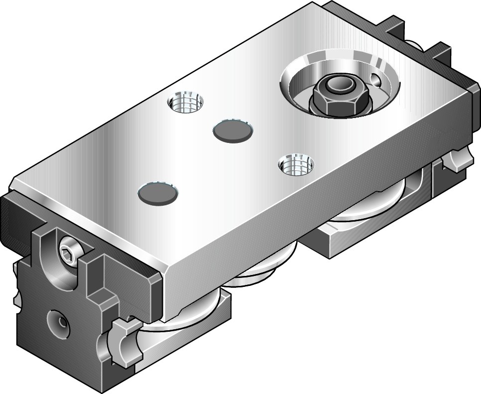 Patin à galets U-FORM AL LWA-020-SNS-FN-E-0 - Bosch Rexroth R190511900