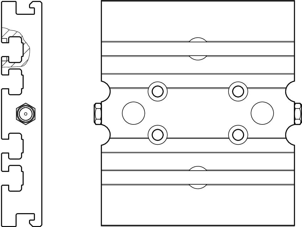 Verbindungsplatte CKR 9-70 BG - Bosch Rexroth R037520016