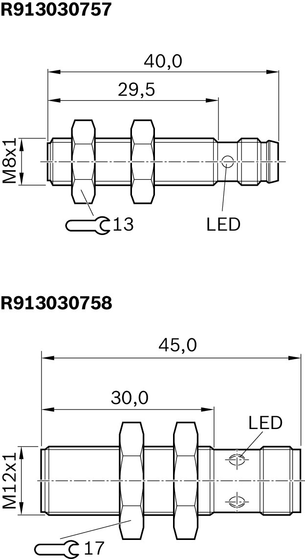 Naeherungsschalter BES M08EE-POC15B-S49G - Bosch Rexroth R913030757