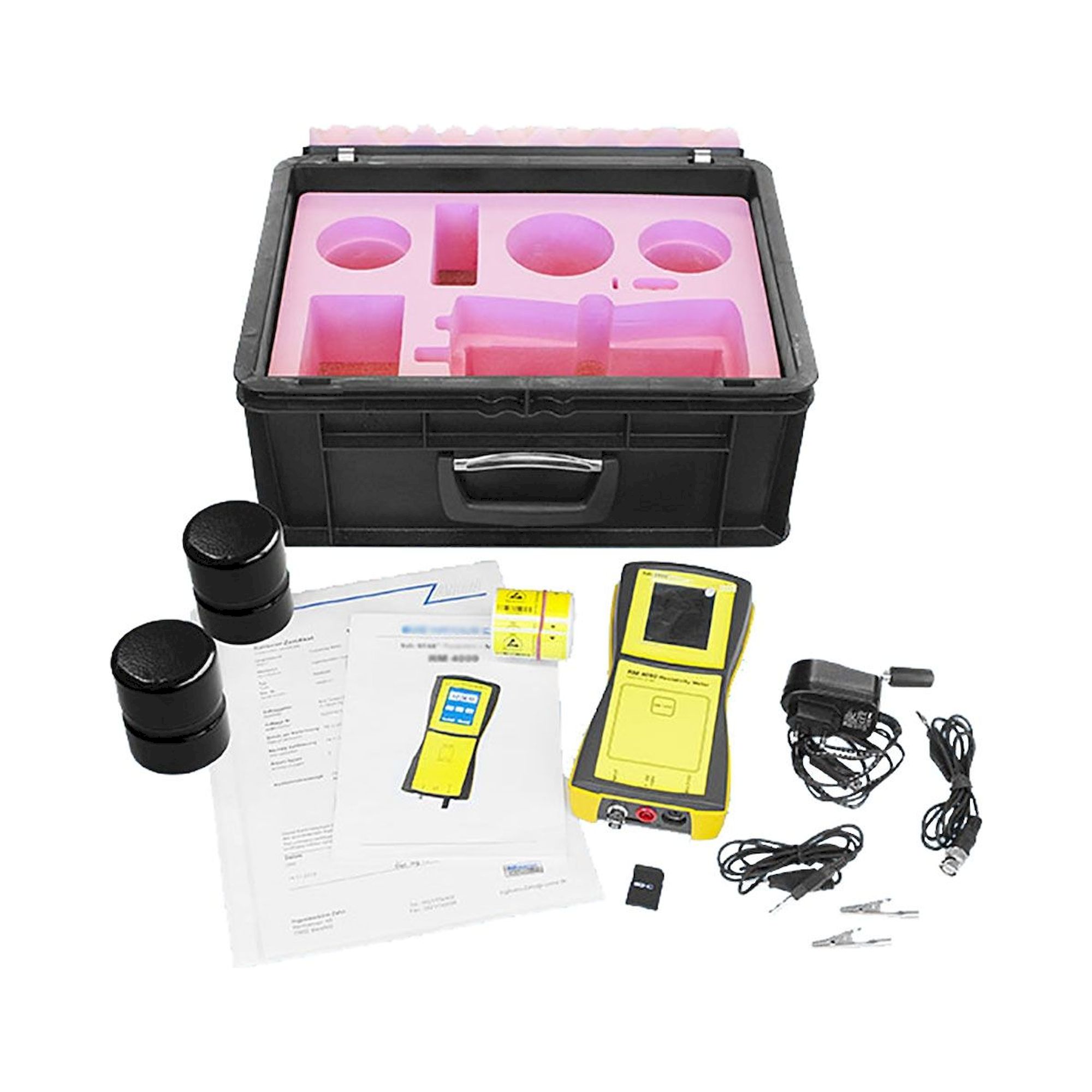 Teraohmmeter-Kit kalibriert mit Barcode- und QR-Leser - A1-ESD Safe-Stat RM 4000