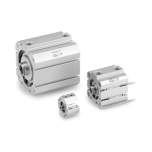 SMC CD55L40-50. C(D)55, ISO-Kompaktzylinder (ISO21287), doppeltwirkend, einseitige Kolbenstange