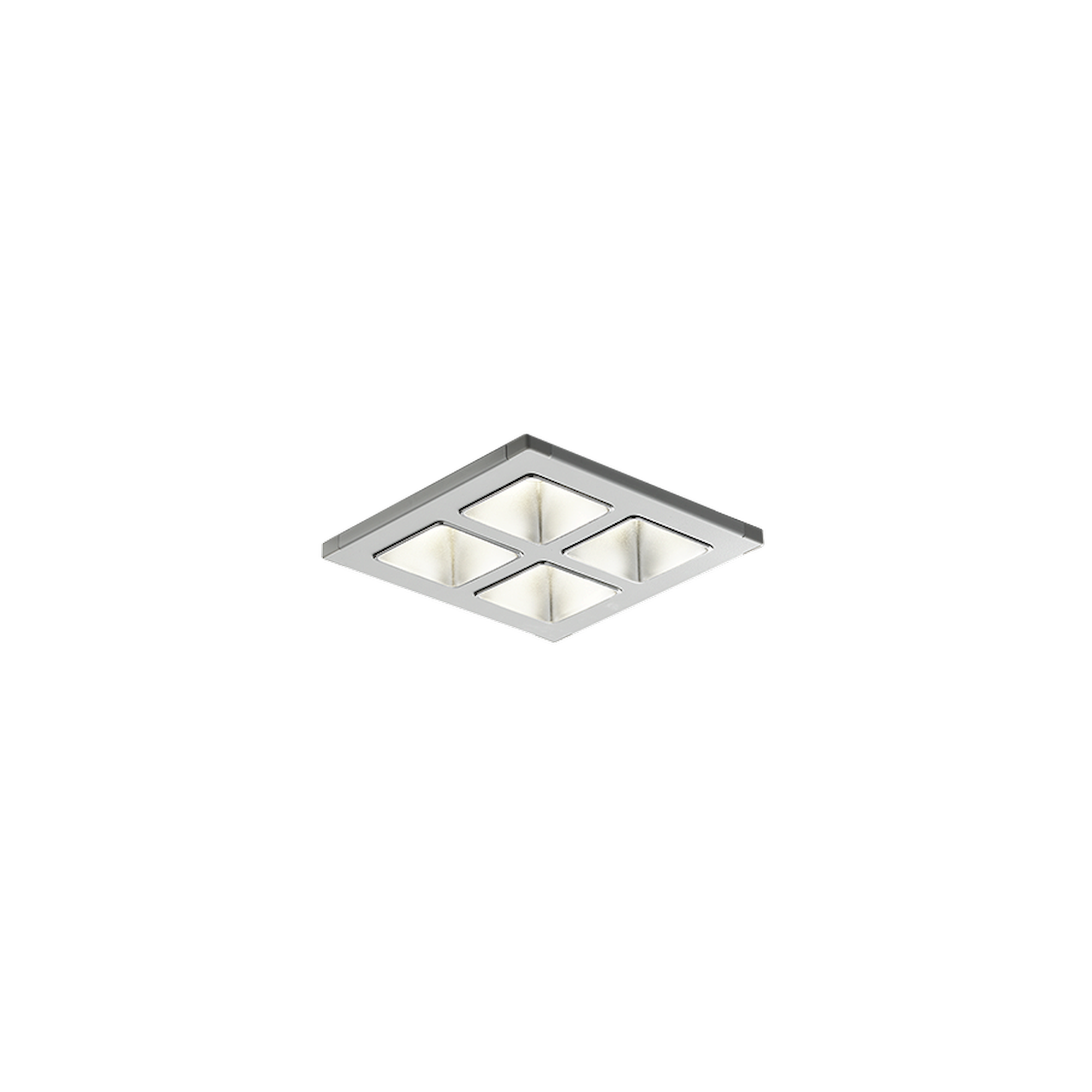Glamox C77100221. Downlights C77-R160x160 WH 1800 DALI 830 LI SM