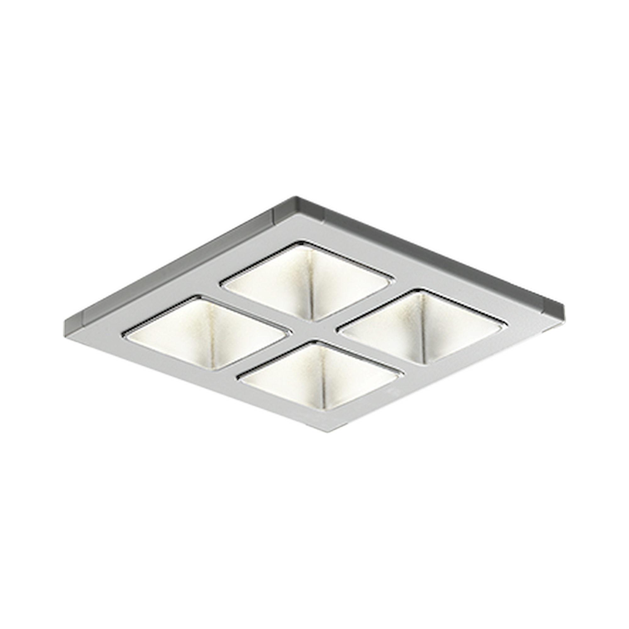 Glamox C77100207. Downlights C77-R160x160 WH 1200 HF 840 LI SM