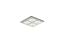 Glamox C77100016. Downlight C77-R160x160 WH 1200 DALI 830 WM