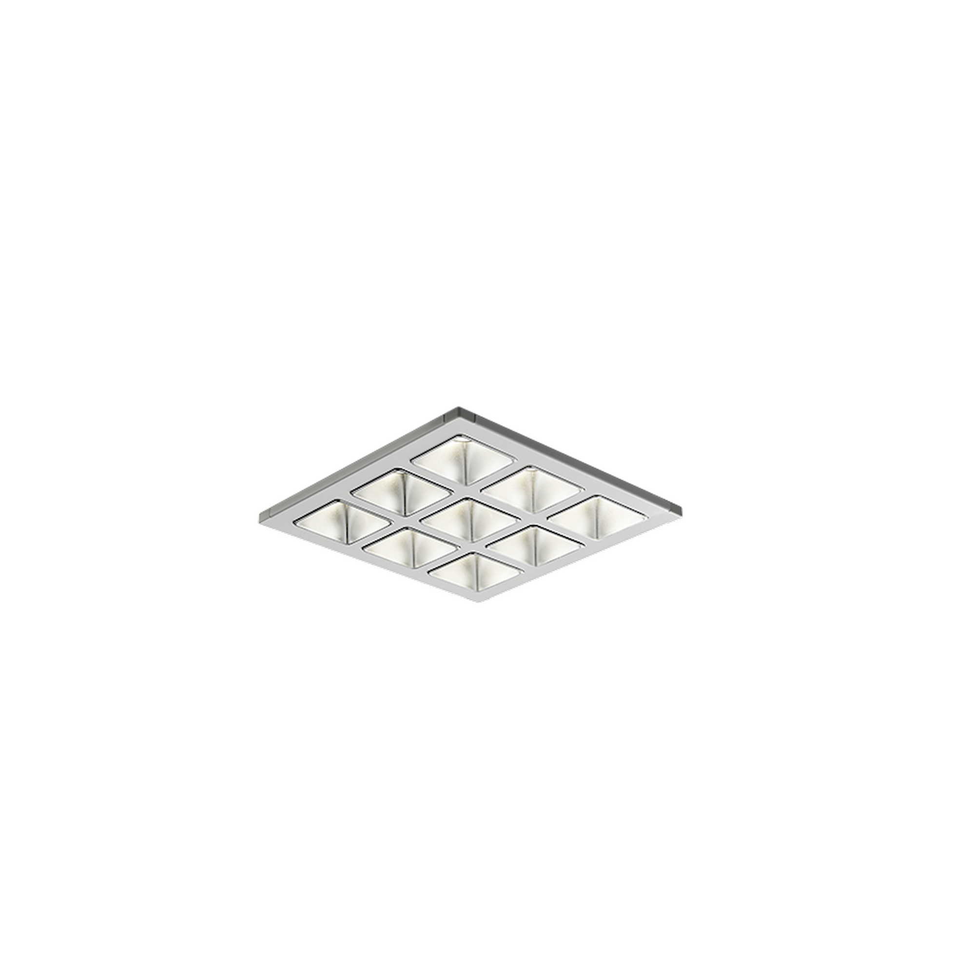 Glamox C77100212. Downlights C77-R230x230 WH 1800 DALI 830 LI SM