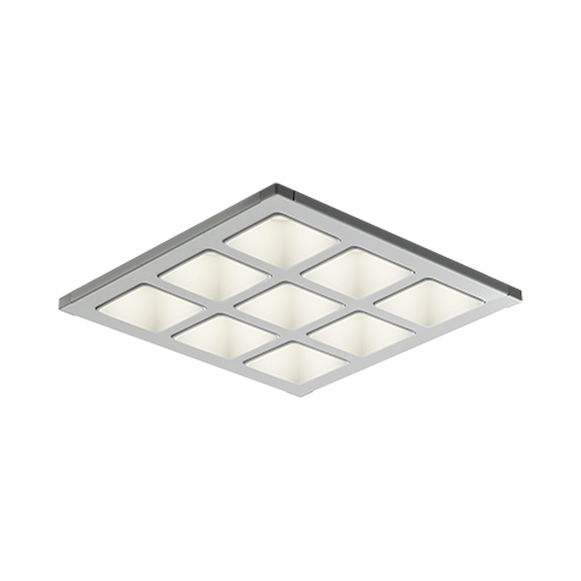 Glamox C77100019. Downlights C77-R230x230 WH 1800 DALI 840 WM