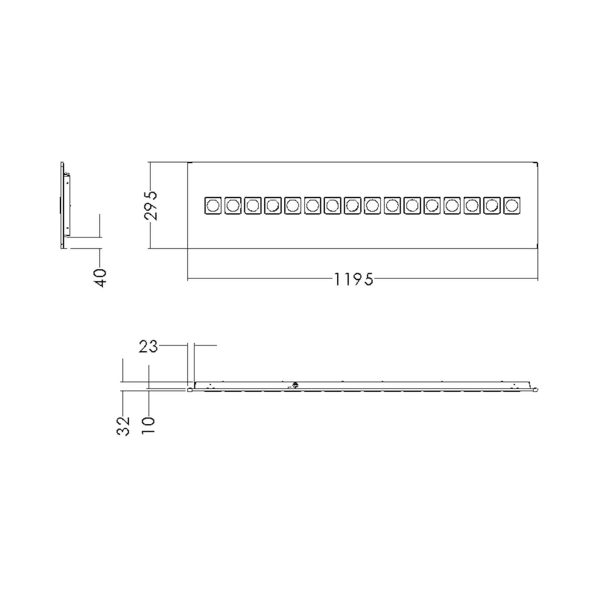 Glamox C77-R300x1200 Einbauleuchte, 3877 lm, 4000 K, DALI-dimmbar