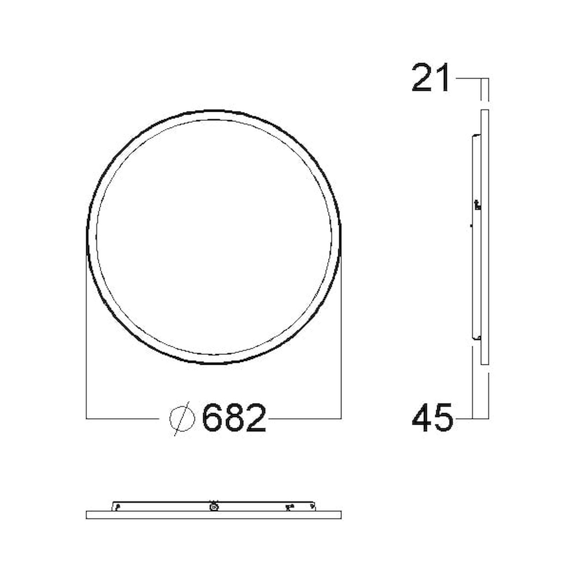 Glamox C95-SC675 Anbauleuchte, 4381 lm, 4000 K, DALI-dimmbar