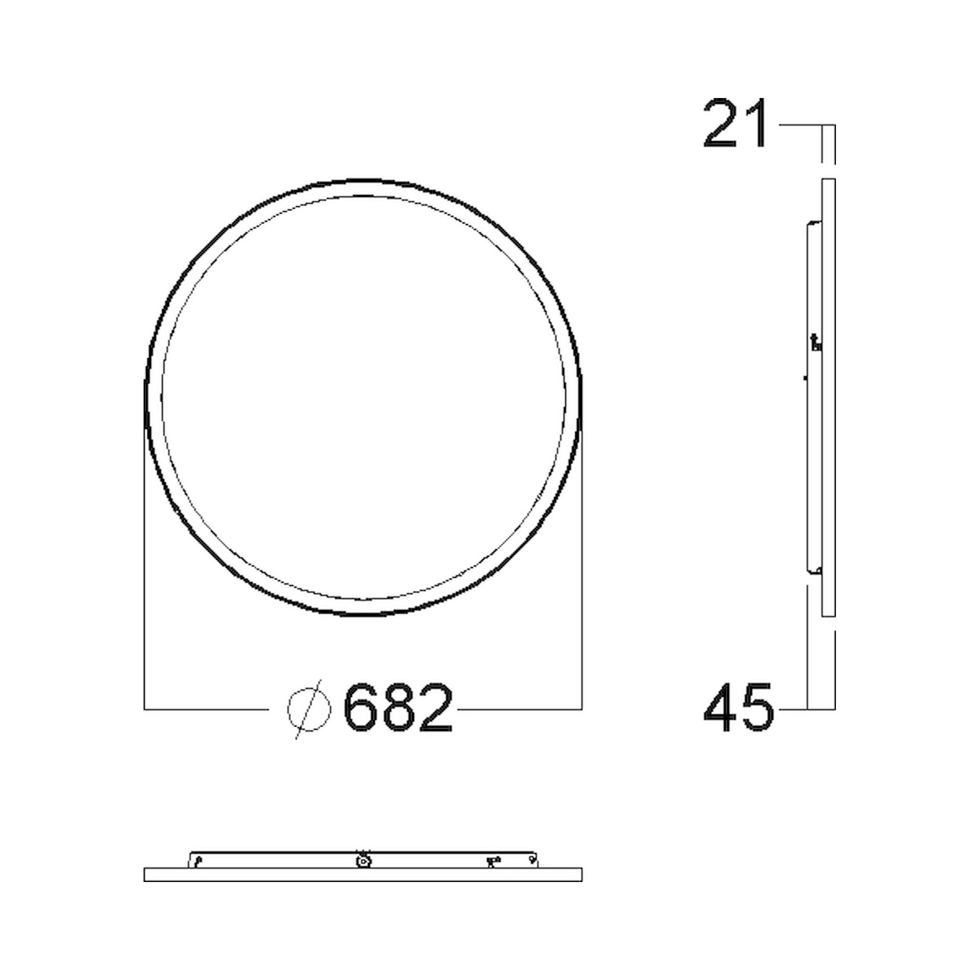 Glamox C95-SC675 luminaire en saillie, 6826 lm, 4000 K, à gradation DALI