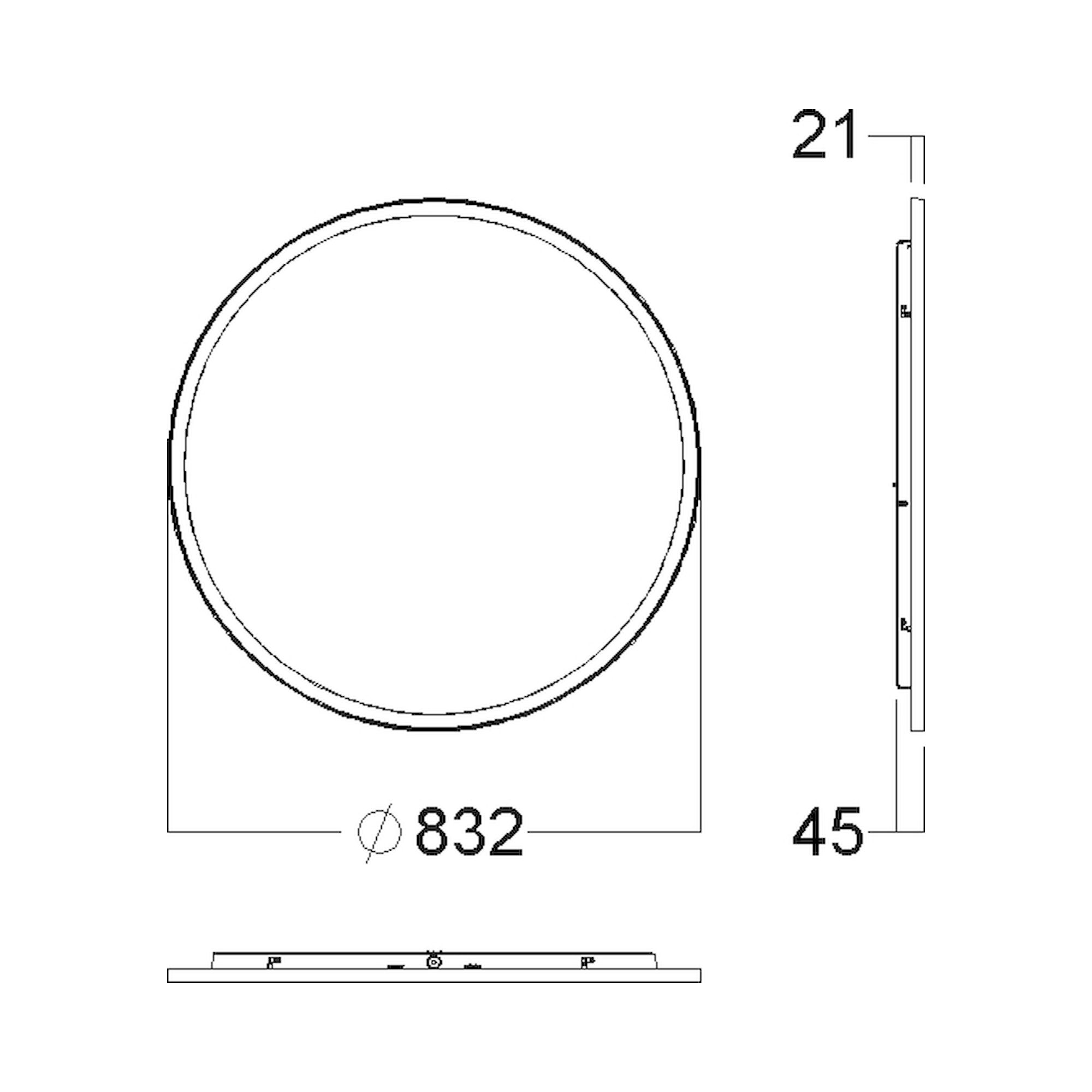 Glamox C95-SC825 surface-mounted luminaire, 8382 lm, 4000 K, DALI dimmable
